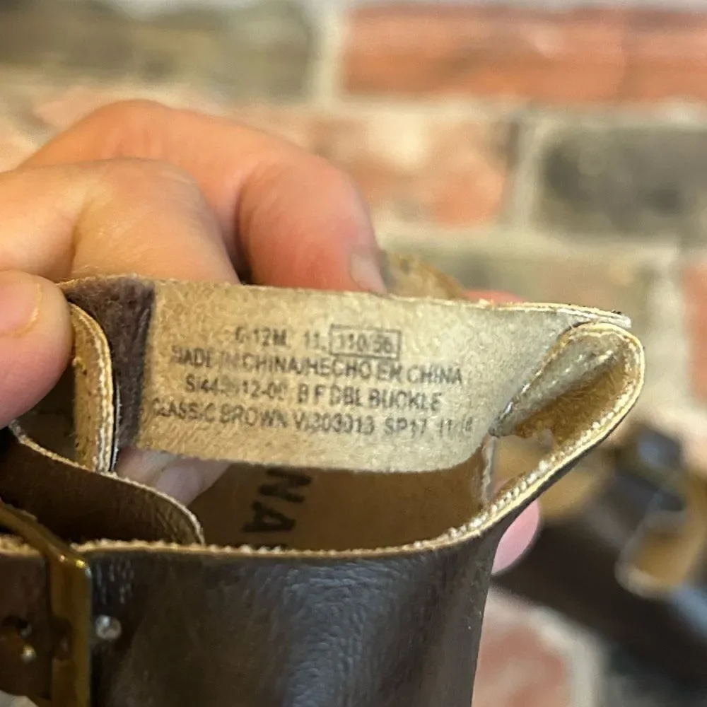 5 for $25🔥Old‎ Navy Brown Wedge Sandals Baby 6-12 Months